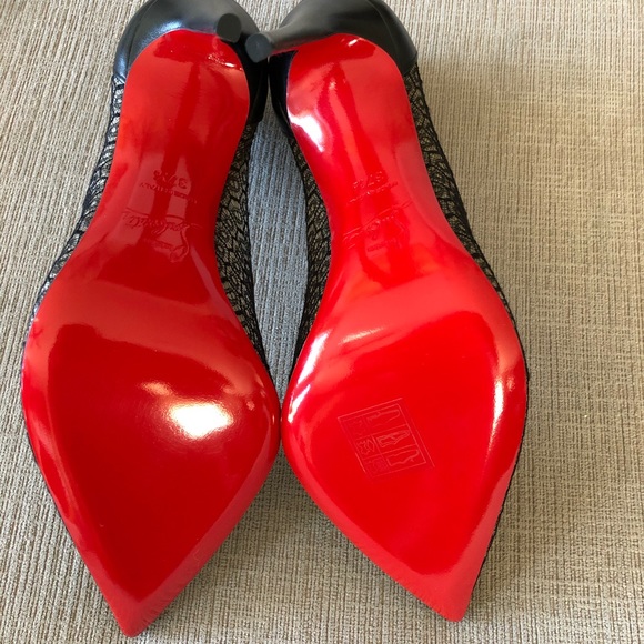 Christian Louboutin Lace Follies 100mm heel - Picture 4 of 5